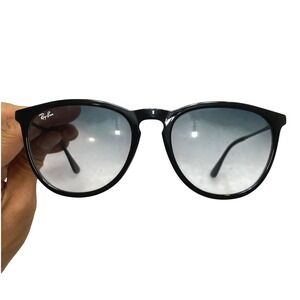 Ray-Ban Erika RB4171 601/2F Black Blue Gradient Sunglasses Made in Italy 54mm